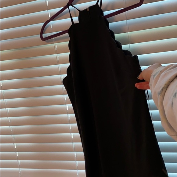 Brand new lulu’s black scalloped dress - Picture 2 of 4